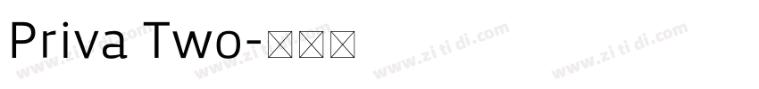 Priva Two字体转换